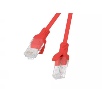 Cavo patch Lanberg PCU5-20CC-0025-R Cat.5e U/UTP, 0,25 m, rosso, confezione da 10
