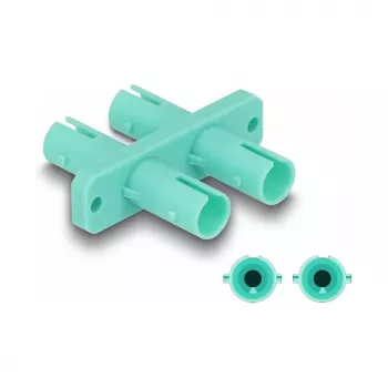 DeLOCK Accoppiatore in fibra ottica ST duplex femmina a ST duplex femmina acqua