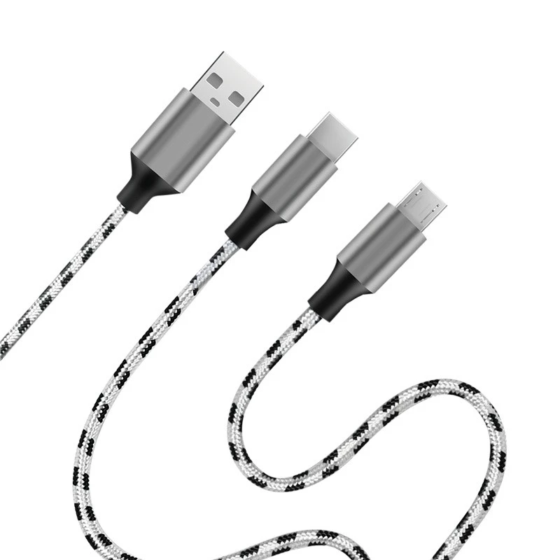 LogiLink CU0202 cavo USB USB 2.0 1,2 m USB A USB C/Micro-USB A grigio