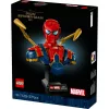 Busto da collezione LEGO Marvel Iron Spider-Man 76326, 379 pezzi, modello da esposizione 18+, 170×200×110 mm