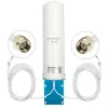 Antenna 4G LTE omnidirezionale per esterno QOLTEC 57044, 5 dBi, 600–2700 MHz, 50 W, 50 Ω, custodia in rame bianco