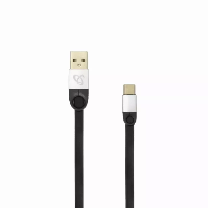 Sbox USB 2.0-Type-C/2.4A nero/argento 1,5 m