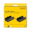 Delock 64262 Hub esterno USB 5 Gbps a 4 porte, 2x USB Type-A e 2x USB Type-C, con vite di bloccaggio