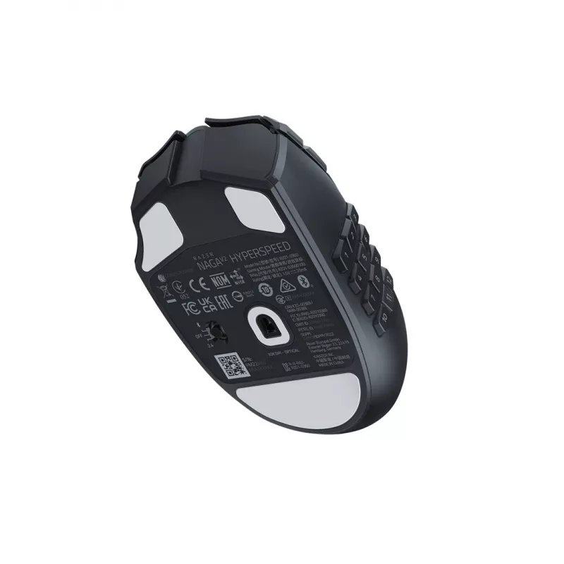 Razer Naga V2 HyperSpeed mouse gaming wireless, nero