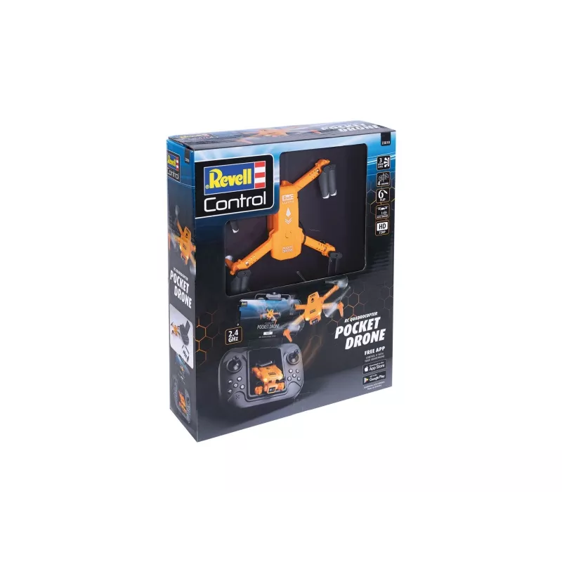 Quadricottero RC REVELL Pocket Drone 23810 — 2,4 GHz, radiocomando a 4 canali