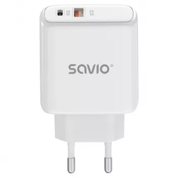 Caricabatterie per dispositivi mobili Savio LA-12 universale bianco AC ricarica rapida indoor