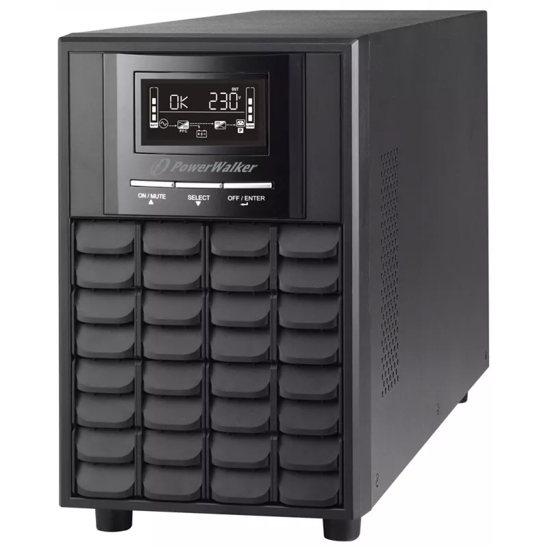 Gruppo di continuità PowerWalker VI 1100 CW FR, Line-Interactive, 1,1 kVA (770 W), LCD, EPO, RS-232