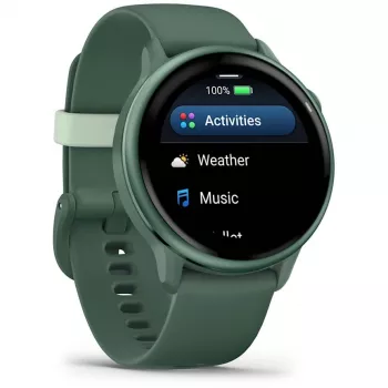 Smartwatch GARMIN vívoactive 6 – sportwatch, cassa 42 mm in alluminio/polimero, AMOLED 1,2 pollici, GPS, 5 ATM, HR ottico, SpO2, 8 GB, verde