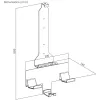 Supporto da parete MACLEAN RS181 per PlayStation 5 — design salvaspazio, installazione semplice