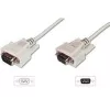 Digitus ASSMANN - Cavo prolunga seriale - DB-9 (M) - DB-9 (F) - 3 m - stampato, viti a testa zigrinata - beige (AK-610203-030-E)
