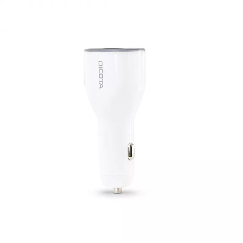 Caricabatterie mobile DICOTA D31932 per laptop, smartphone, tablet bianco presa accendisigari auto
