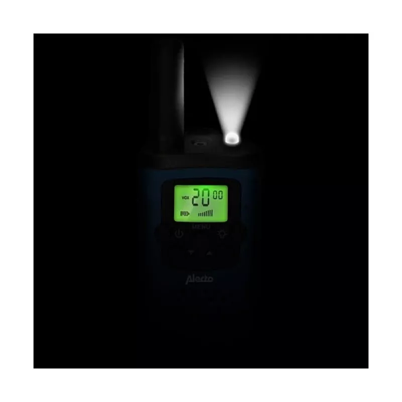 Ricetrasmettitore Alecto FR-115BW — 8 canali, portata fino a 7 km, autonomia 24 h, 2 batterie incluse