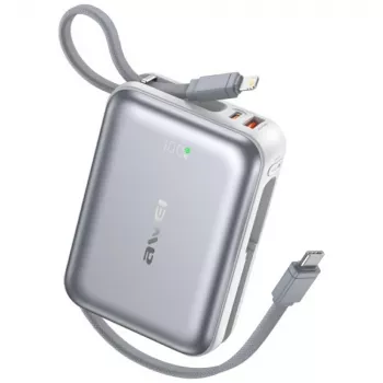 Powerbank portatile Awei C03 20000mAh con uscita 45W e cavo USB-A/USB-C integrato