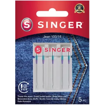 Aghi per macchina da cucire SINGER 100/16 modello 250053603 – confezione da 5