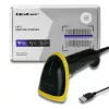 Qoltec 50867 lettore laser di codici a barre 1D/2D, USB, nero