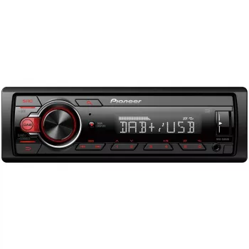 Pioneer MVH-130DAB - nero - rosso - 1 DIN - 200 W - 50 W - Android - manopola