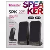 Diffusori DEFENDER SPK-225 2.0 con filo, 4 W RMS, USB/DC 5 V, 3,5 mm, nero