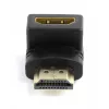 Adattatore HDMI GEMBIRD A-HDMI90-FML, HDMI a HDMI, adattatore ad angolo retto 90°, nero