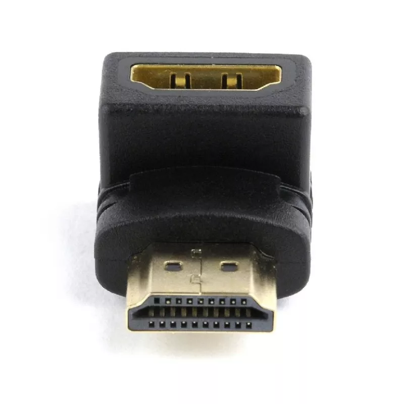 Adattatore HDMI GEMBIRD A-HDMI90-FML, HDMI a HDMI, adattatore ad angolo retto 90°, nero