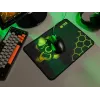 TRACER GameZone Hexy3 tappetino per mouse da gaming, 35 x 28 x 0,4 cm, nero/giallo