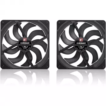 Noctua NF-A14x25 G2 PWM Sx2-PP chromax.nero set doppia ventola 140mm