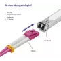 Cavo in fibra ottica Helos 5 m OM4 LC/LC