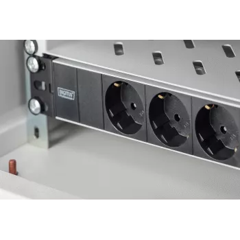 Ciabatta in alluminio Digitus DN-95411 3 prese di sicurezza 2 m