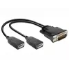 Adattatore cavo video DeLOCK 65354 DMS a 2 x DisplayPort nero