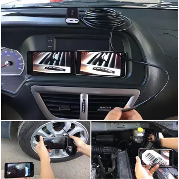 Endoscopio WiFi MEDIA-TECH MT4099, sonda 8 mm, cavo 5 m, IP67, 1280×720@30fps, angolo di visuale 70°, batteria ricaricabile 800 mAh