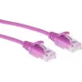 ACT Rosa 2 metri LSZH U/UTP CAT6 cavo patch slimline datacenter senza linguetta con connettori RJ45