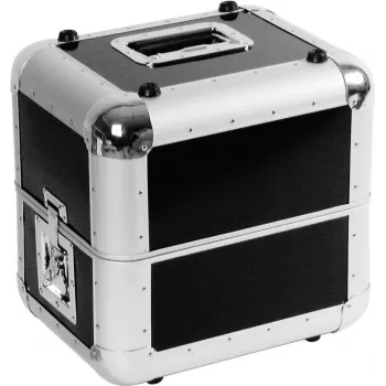 Flightcase Roadinger Platten-Case ALU 50/50 arrotondato nero — formato alluminio 50×50, angoli arrotondati