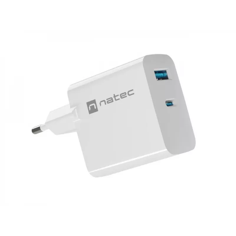 Caricabatterie per dispositivi mobili NATEC NUC-2144 universale bianco AC ricarica rapida per interni