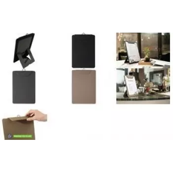 Portamenu sigel KB120 beige formato A4 – design stabile per la presentazione da tavolo