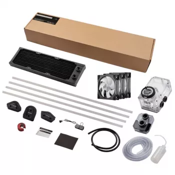 Kit raffreddamento a liquido Phanteks EZ-Fit 360 D30-Kit 12 cm nero trasparente