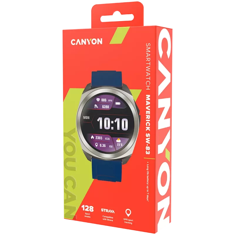 Canyon SW-83 - Maverick - smartwatch - GPS - BT - colore display LCD 1,32