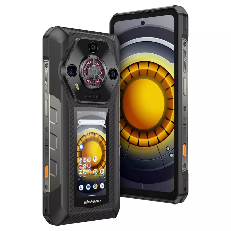 Ulefone Armor 30 Pro 5G UF-A30P smartphone, 6,95 pollici, 16 GB RAM, 512 GB, IP69K, Android 14, 12800 mAh, nero