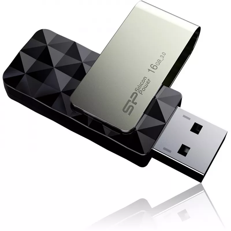 Silicon Power Blaze B30 SP016GBUF3B30V1K chiavetta USB, 16 GB, USB 3.0, nero