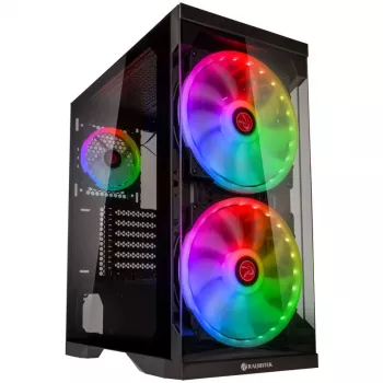 SILENOS PRO versione nera con ventola ARGB e vetro temperato