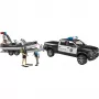 Dodge RAM 2500 pickup della polizia con barca