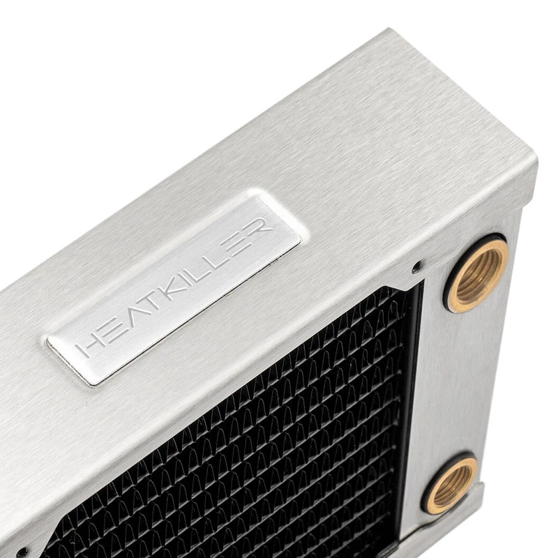 Radiatore Watercool 24120 — ottone/rame/acciaio inox, 158×120×48 mm, ventola da 120 mm