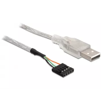 Cavo da connettore maschio USB 2.0-A a pin header DeLOCK 83078 argento