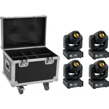 Set proiettori LED EUROLITE TMH-17 4x con trolley