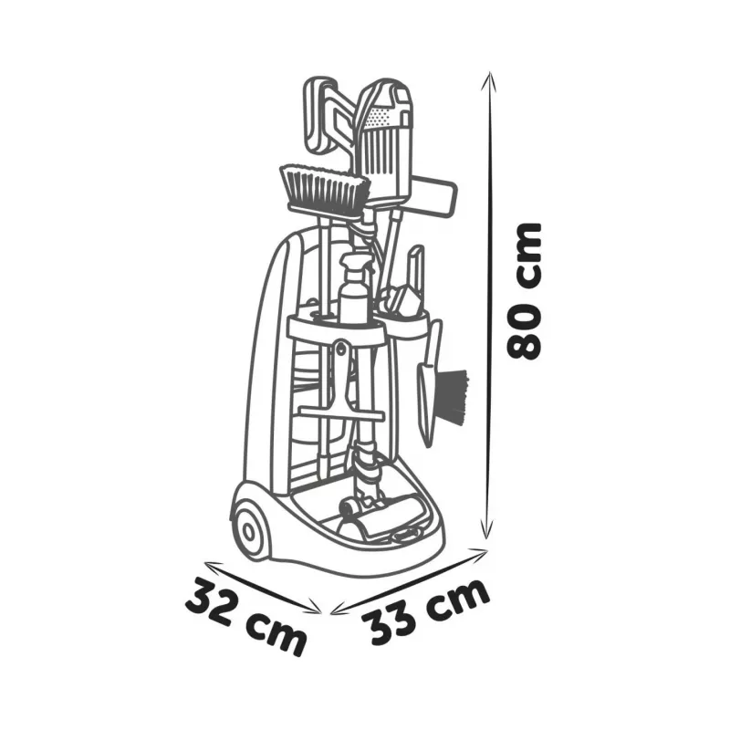 Carrello per le pulizie Rowenta + aspirapolvere