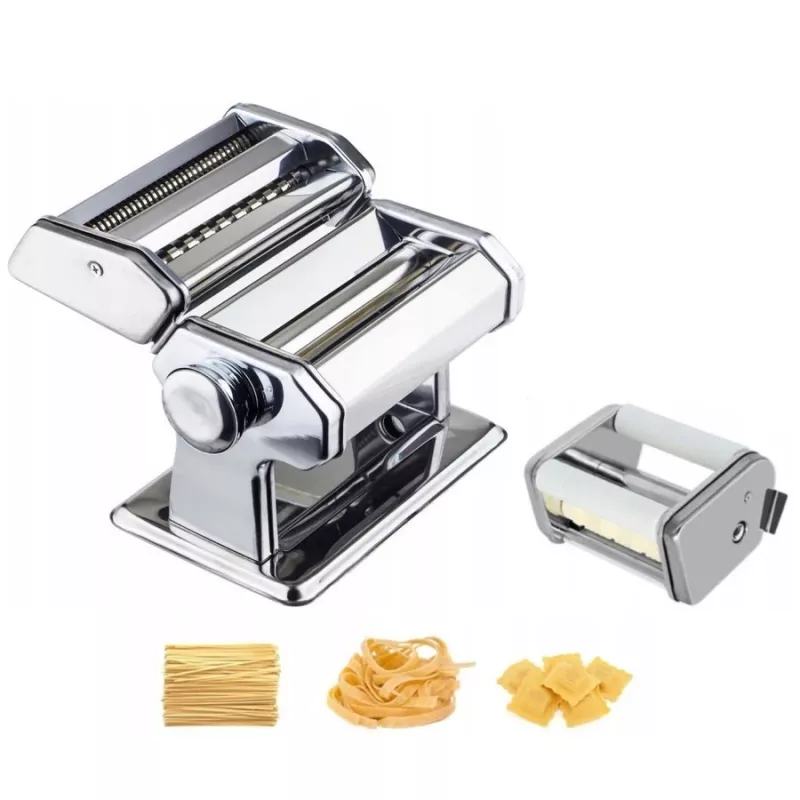 Macchina per pasta manuale Maestro MR1679R — acciaio inox, accessorio per ravioli, taglio 6 mm