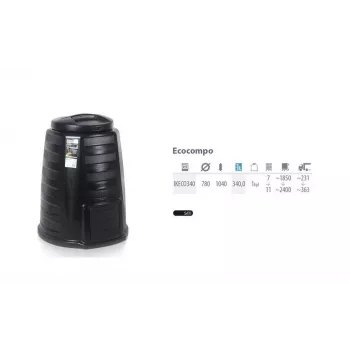 Composter Prosperplast 340L nero