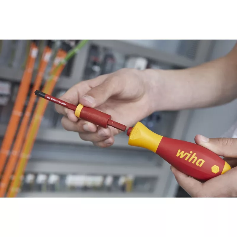 Adattatore di coppia Wiha easyTorque 1,2 Nm rosso/giallo per SlimBits SlimVario