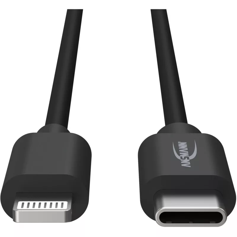 Cavo per cellulare Ansmann 1700-0106 nero USB C Lightning 0,12 m