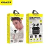 Cuffie Bluetooth 5.0 AWEI T29 TWS + stazione di ricarica nero/nero
