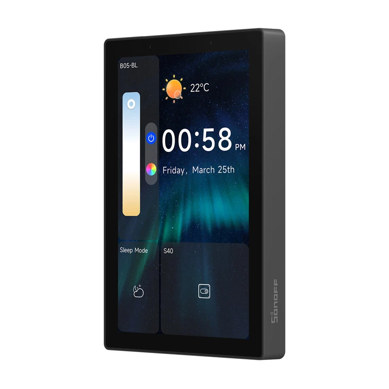 SONOFF NSPanel Pro 120 Pannello di controllo smart Matter WiFi/Bluetooth/ZigBee (nero)