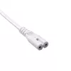 Akyga AK-RD-07A Cavo di alimentazione CEE 7/16 – IEC C7 (a otto), CCA, 3 m, bianco